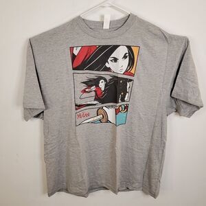 Disney Mulan Action Panels T Shirt 4XL
